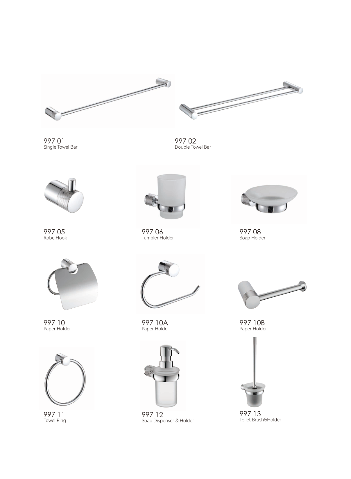 KAIIY 99700 bathroom accessories series product model list